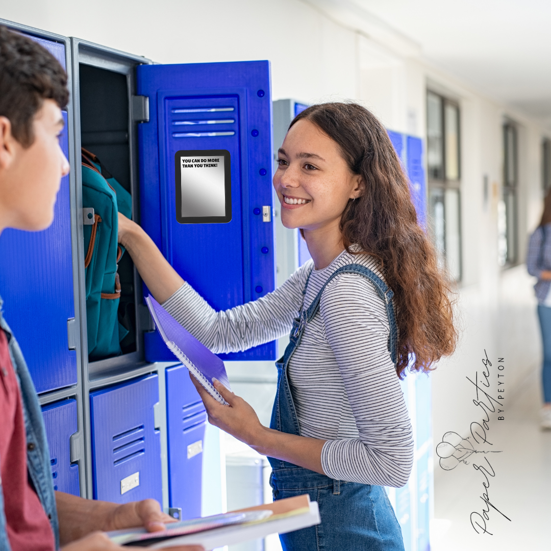 Locker Mirror | Motivational Quote Locker Mirror - You Can Do More Than You Think!
