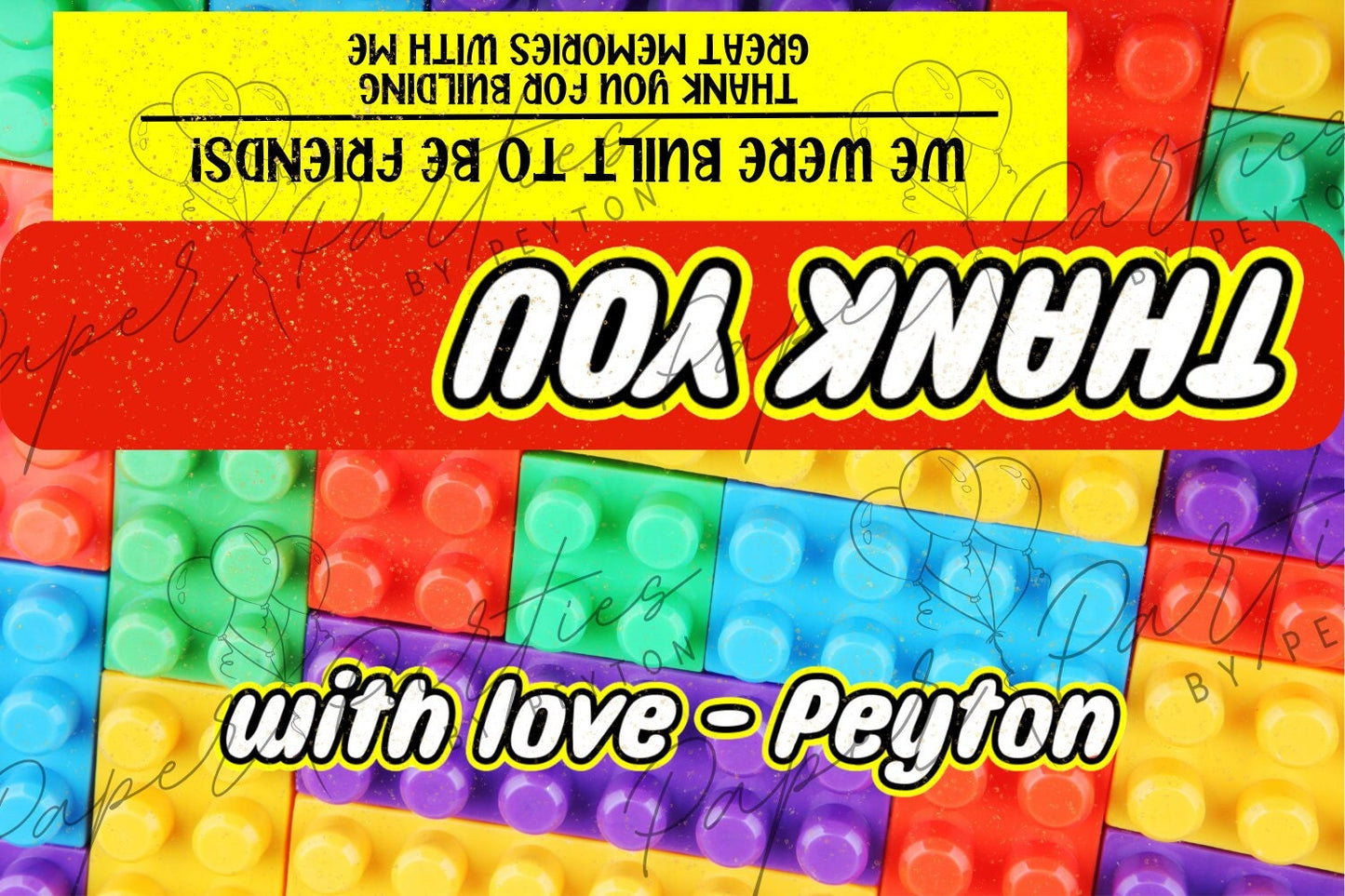 Treat Bag | Custom Building Blocks Theme