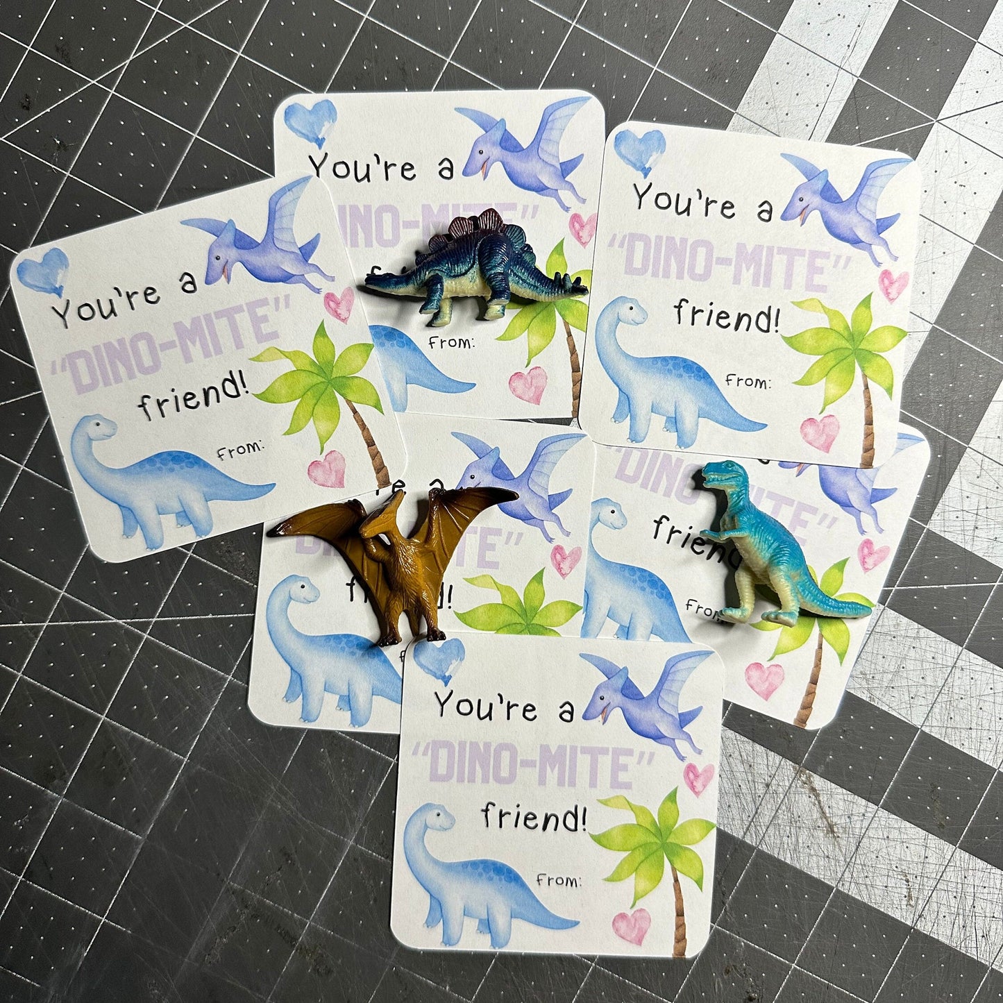 Valentine's Day | You’re a Dino-Mite Friend -Dinosaur Valentine's Day Card