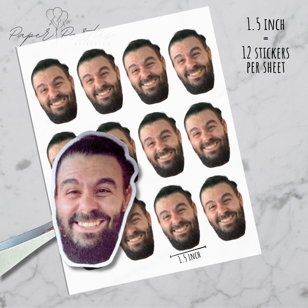 Sticker Sheet | Custom Face Photo Sticker Sheet