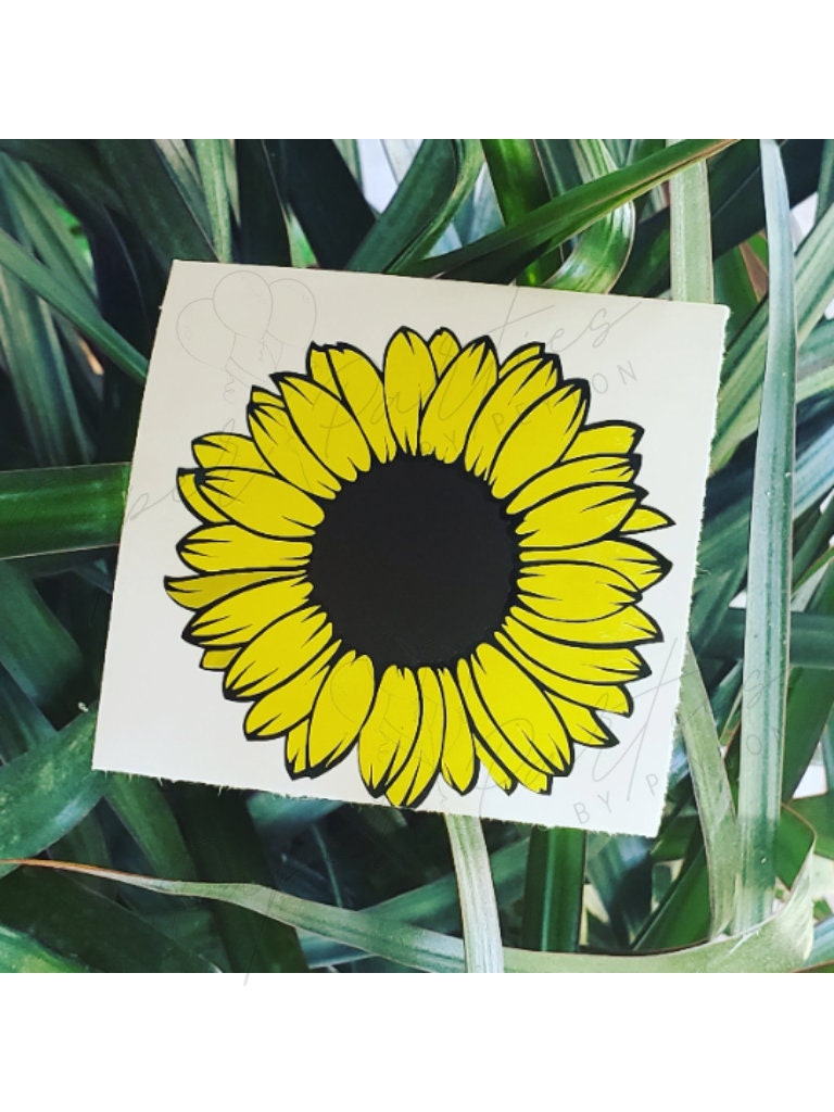 Vinyl Decal | Sunflower | Sticker