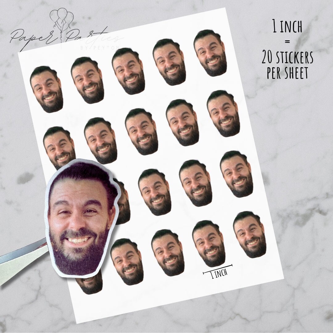 Sticker Sheet | Custom Face Photo Sticker Sheet
