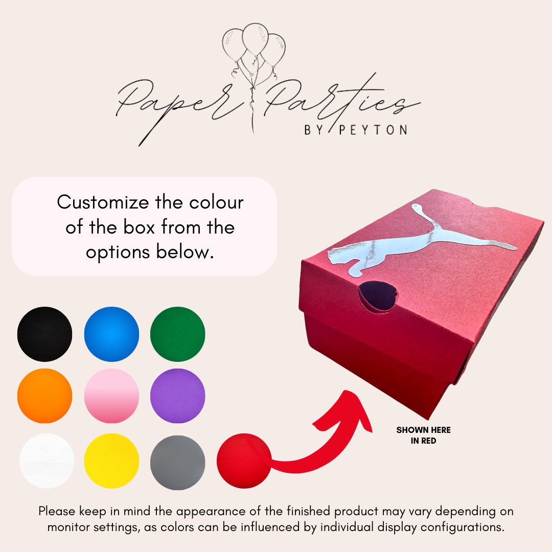 Party Favor | Custom Mini Shoe Box