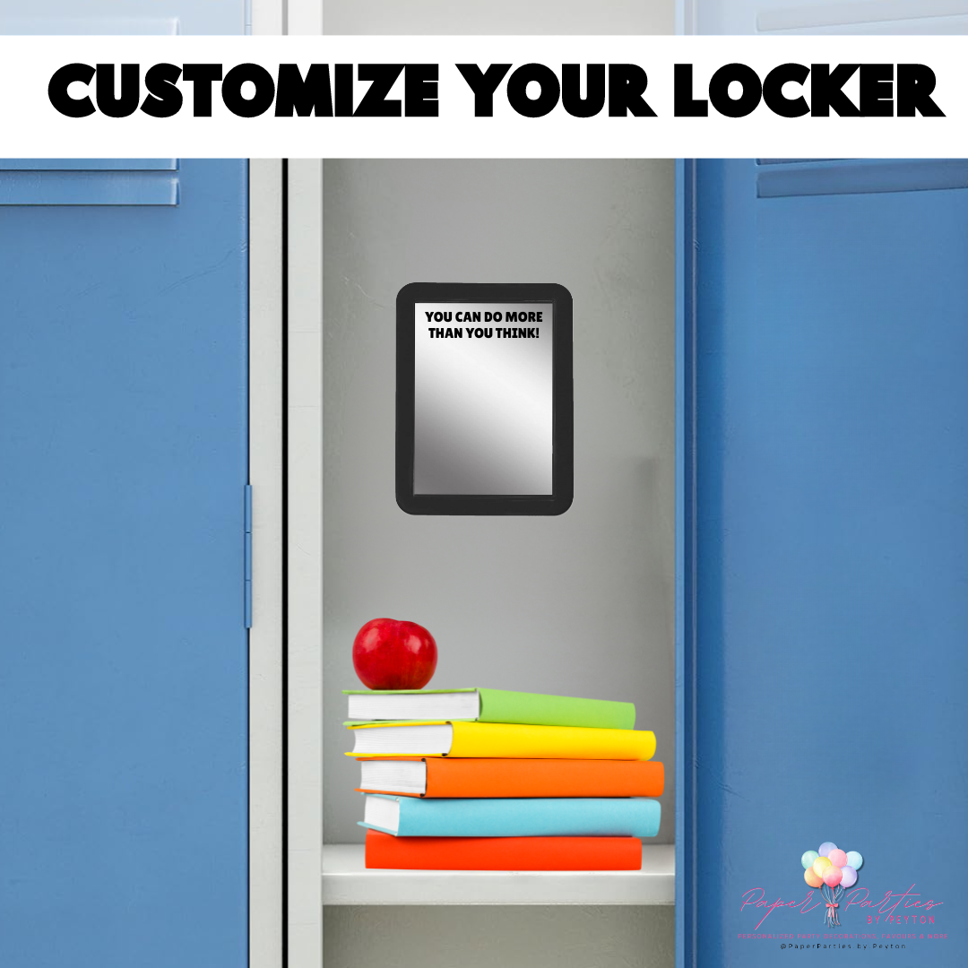 Locker Mirror | Motivational Quote Locker Mirror - You Can Do More Than You Think!