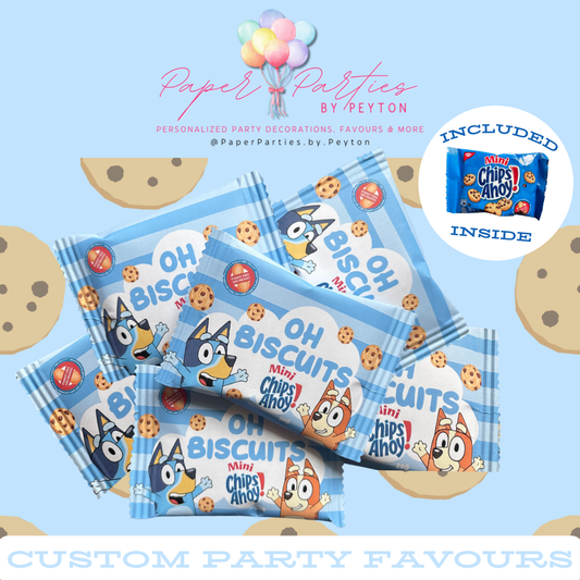 Party Favor | Custom "Oh Biscuits" Chips Ahoy! Party Favor