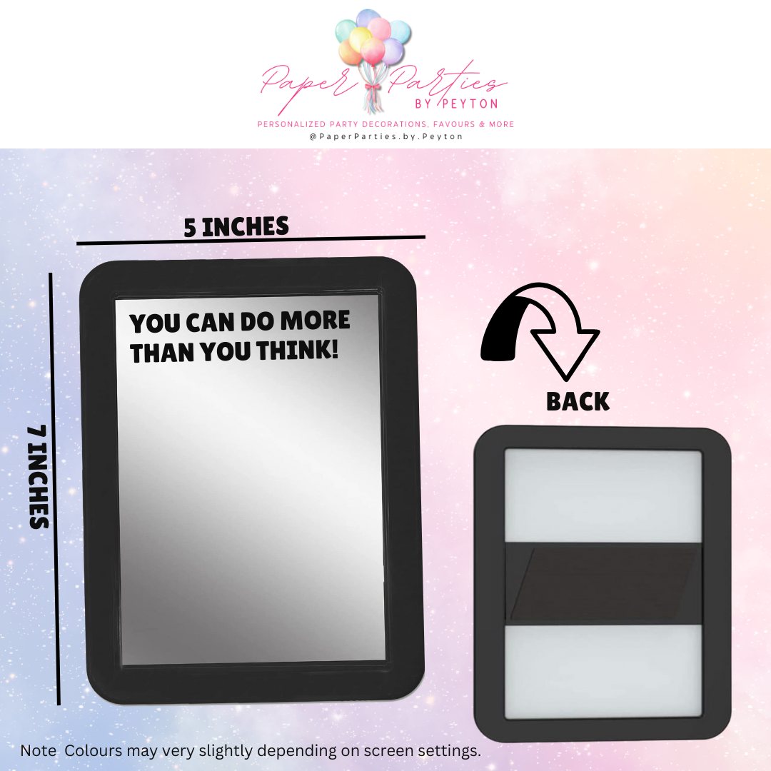 Locker Mirror | Motivational Quote Locker Mirror - You Can Do More Than You Think!