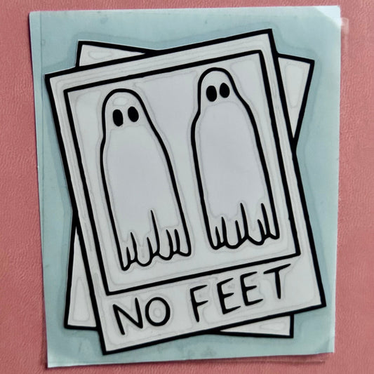 Vinyl Decal | No Feet, Ghosts, Polaroid Photo | Sticker