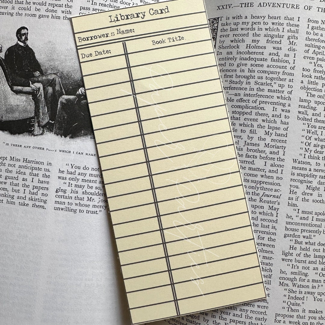 Bookmark | Library Card