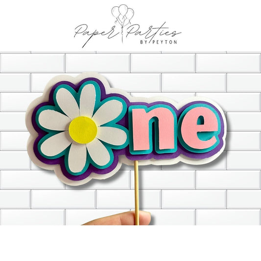 Cake Topper | Daisy One 3D Cake Topper