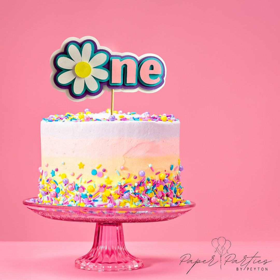 Cake Topper | Daisy One 3D Cake Topper