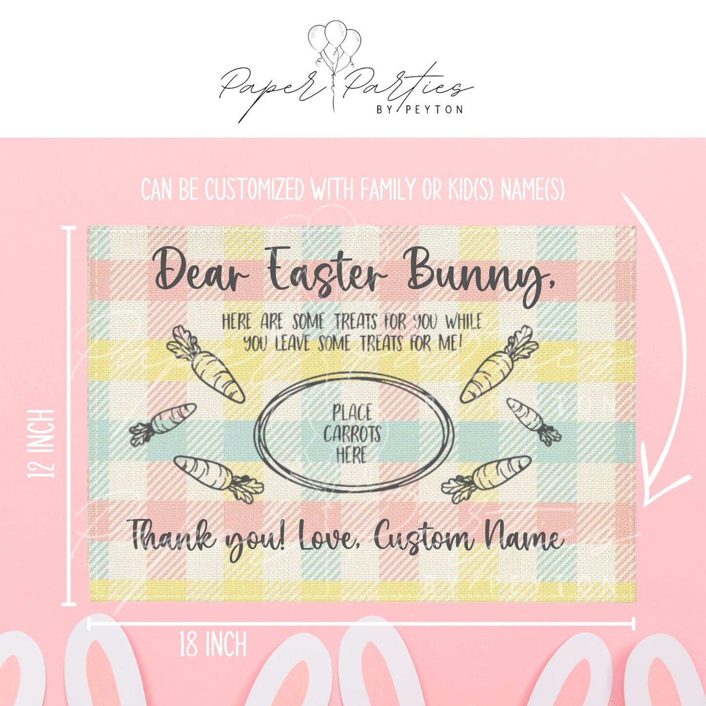 Easter | Dear Easter Bunny Placemat