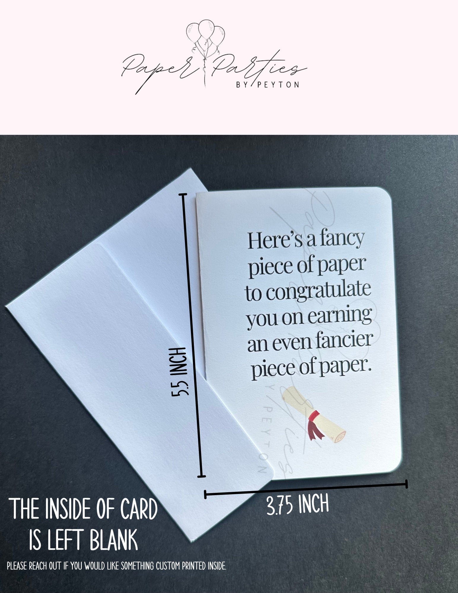 Graduation Card - Grad - Class Of 2024 - Card - Handmade Graduation Cards - Personalized - Congratulations - For High School - College Grads